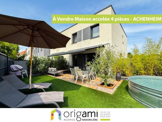 Appartement à vendre 385 000 € 4 pièces 3 chambres 86,8 m² RDC Achenheim 67204