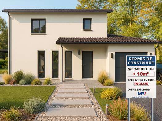 Terrain avec maison neuve à vendre 394 000 € 5 pièces 4 chambres 111 m² 422 m² de terrain Morancé 69480