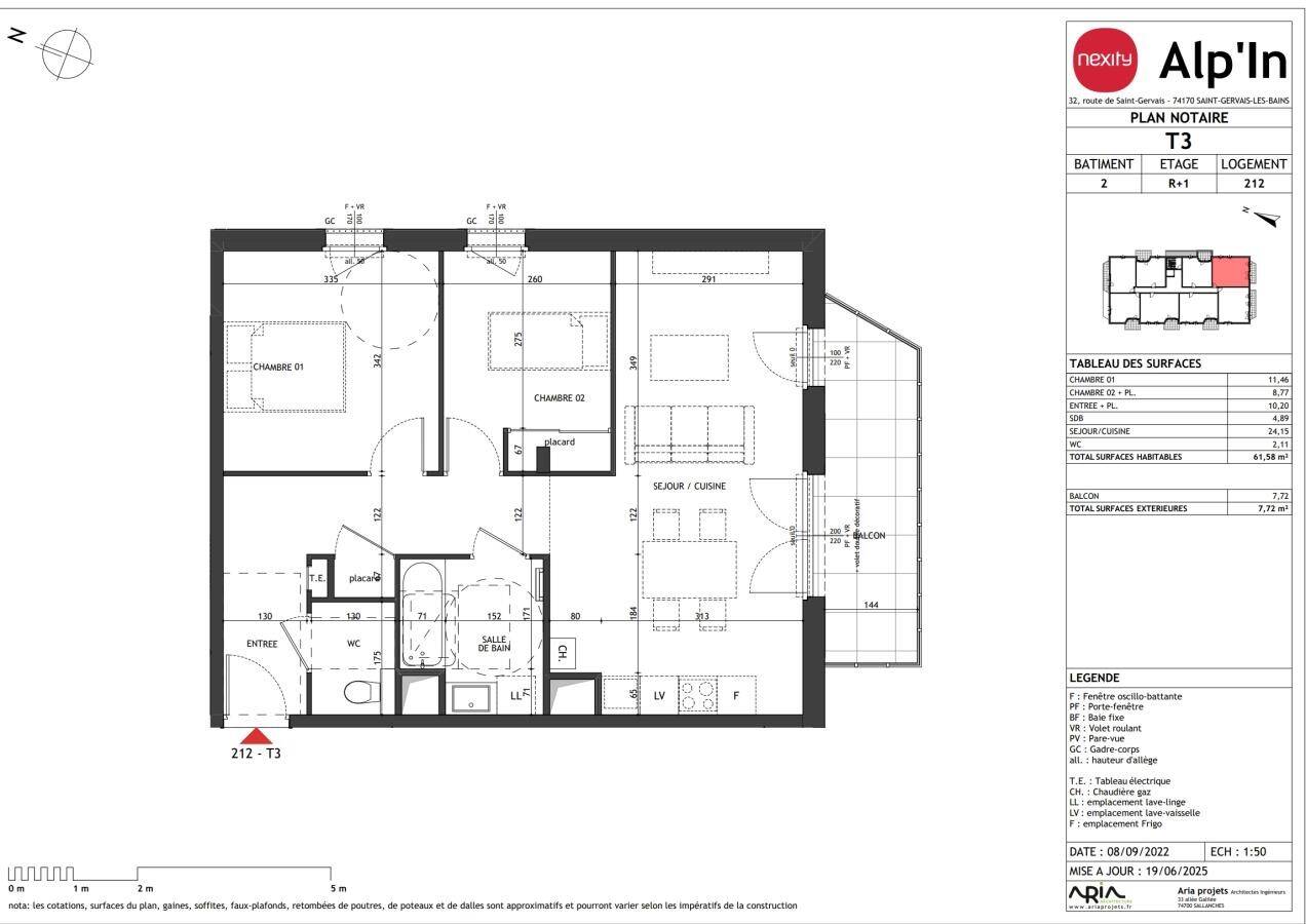 Maison à louer, 62m², SAINT GERVAIS LES BAINS