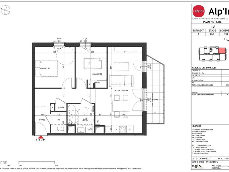 Maison à louer, 62m², SAINT GERVAIS LES BAINS