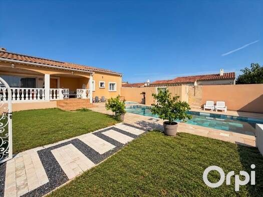 Maison de plain-pied à vendre 345 000 € 4 pièces 3 chambres 130 m² 615 m² de terrain Est Pierrelatte 26700