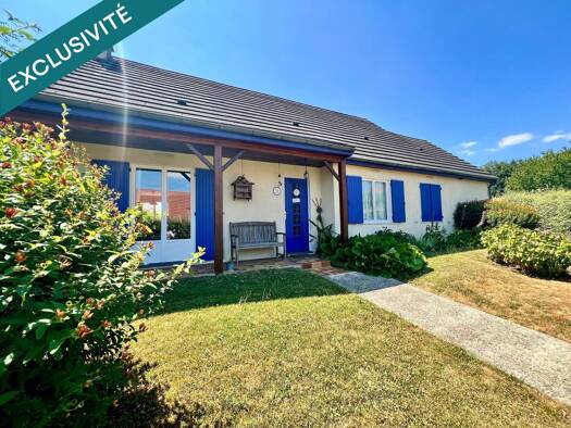 Maison de plain-pied à vendre 189 000 € 4 pièces 3 chambres 87 m² 550 m² de terrain Villers-Cotterêts 02600