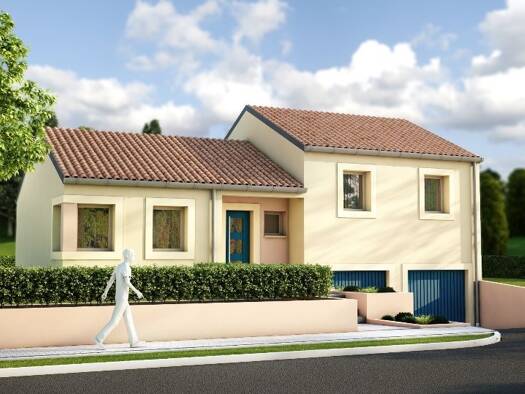 Terrain avec maison neuve à vendre 259 000 € 4 pièces 3 chambres 89 m² 523 m² de terrain Vandières 54121