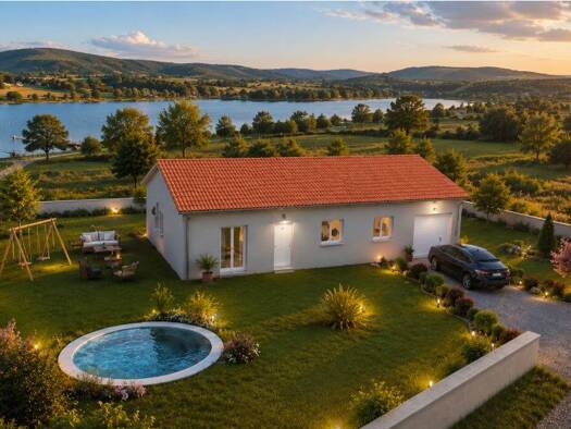 Terrain avec maison neuve à vendre 310 000 € 4 pièces 3 chambres 91 m² 860 m² de terrain Ambronay 01500