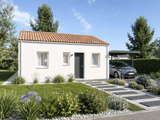 Terrain avec maison neuve à vendre 155 336 € 2 pièces 1 chambre 49 m² 367 m² de terrain Bois de Céné-Saint Christophe Challans 85300
