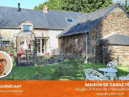 Maison à vendre 249 600 € 4 pièces 3 chambres 188 m² 1 131 m² de terrain Rougé 44660