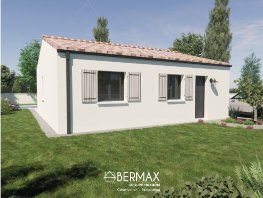 Terrain avec maison neuve à vendre 135 959 € 3 pièces 2 chambres 60 m² 1 300 m² de terrain Celles 17520