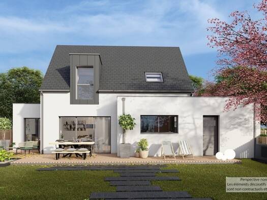 Terrain avec maison neuve à vendre 365 700 € 5 pièces 4 chambres 107 m² 402 m² de terrain Trégastel 22730