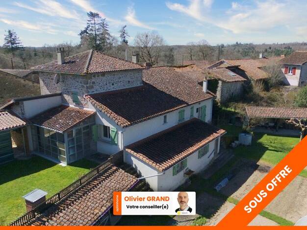 Ferme à vendre 154 000 € 5 pièces 4 chambres 120 m² 736 m² de terrain Cieux 87520