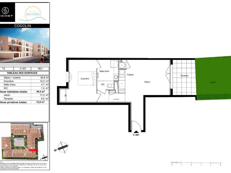 Maison à louer, 46m², COGOLIN
