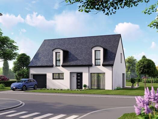 Terrain avec maison neuve à vendre 320 000 € 5 pièces 4 chambres 127 m² 312 m² de terrain Melun 77000