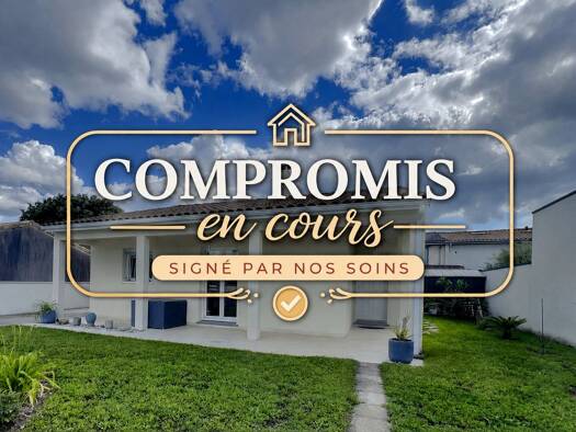 Maison de plain-pied à vendre 335 000 € 5 pièces 3 chambres 110 m² 360 m² de terrain Cadaujac 33140