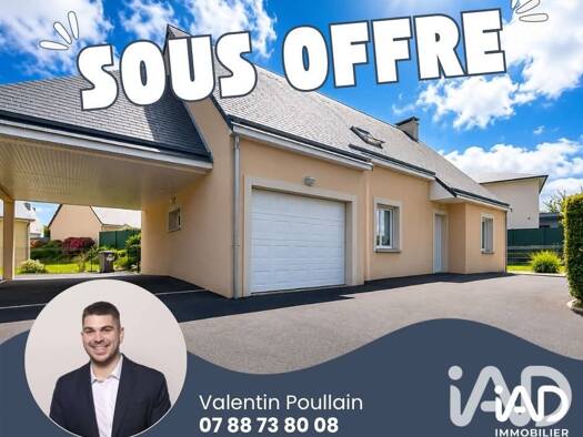 Pavillon à vendre 314 000 € 7 pièces 4 chambres 138 m² 613 m² de terrain Le Bouloir-Grimouville Saint-Lô 50000