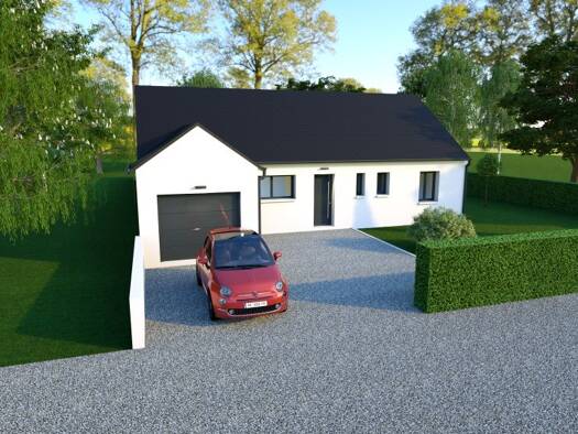 Terrain avec maison neuve à vendre 218 250 € 6 pièces 4 chambres 110 m² 1 072 m² de terrain Sainte-Feyre 23000