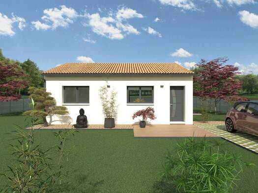 Terrain avec maison neuve à vendre 104 330 € 3 pièces 2 chambres 60 m² 1 200 m² de terrain Chalais 24800