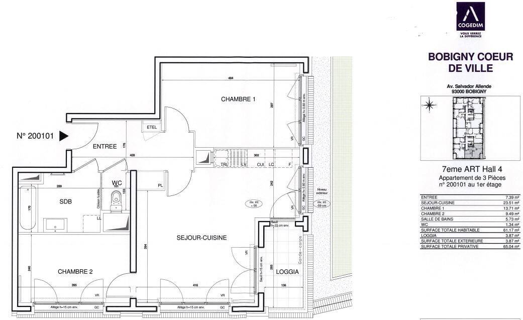 Maison à louer, 61m², BOBIGNY