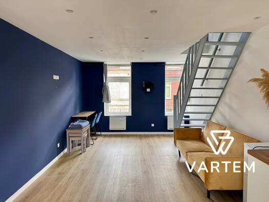 Appartement à louer 690 € 2 pièces 1 chambre 44 m² 1er étage Blanc Seau Tourcoing 59200