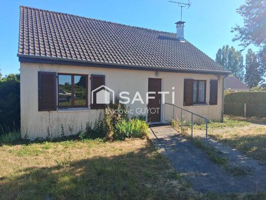Maison de plain-pied à vendre 130 000 € 4 pièces 2 chambres 80 m² 1 500 m² de terrain Mauves-sur-Huisne 61400