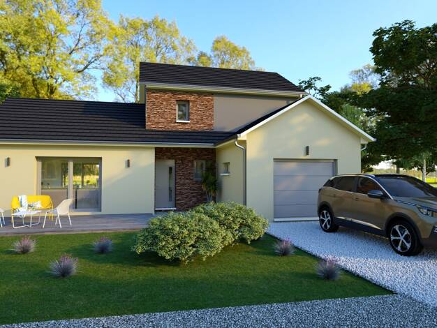 Terrain avec maison neuve à vendre 298 505 € 3 pièces 2 chambres 110 m² 2 510 m² de terrain Rouvray 21530