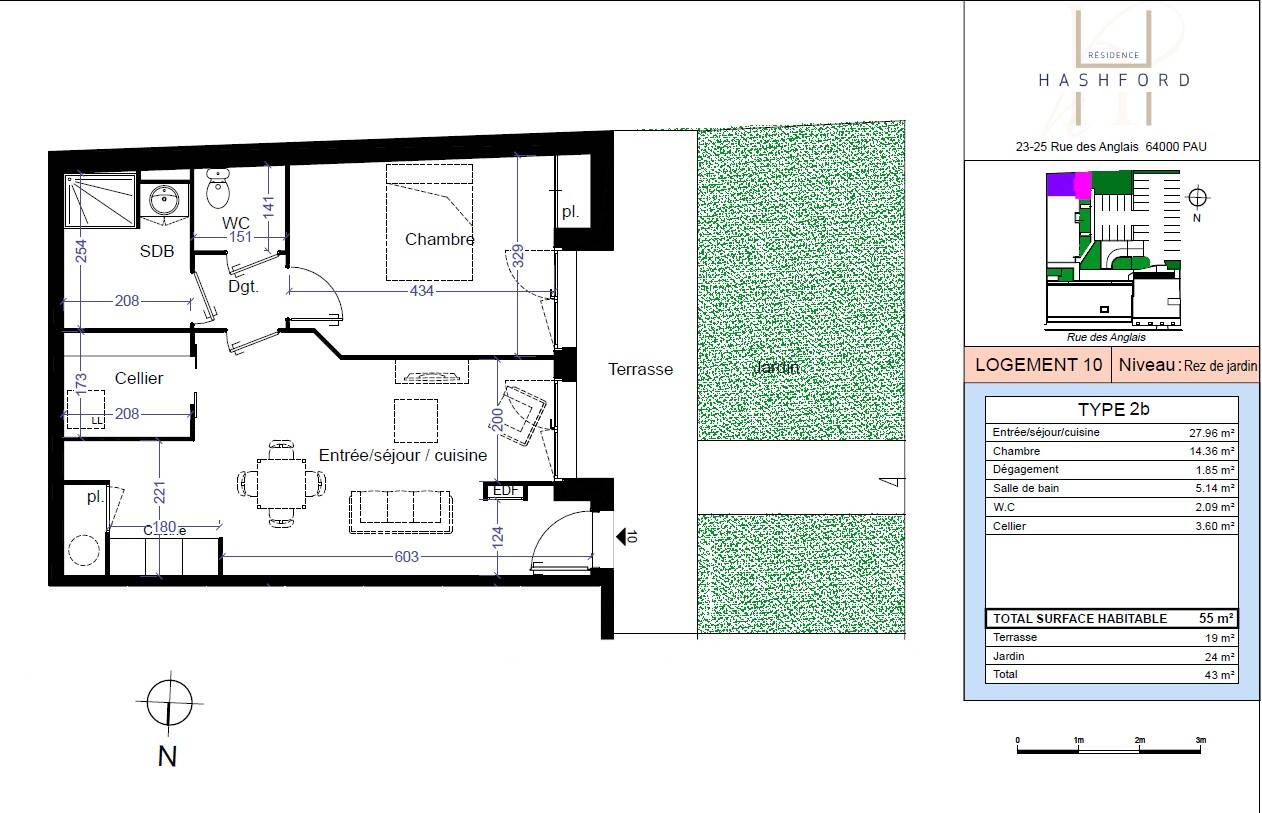Maison à louer, 55m², PAU