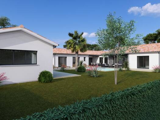 Terrain avec maison neuve à vendre 450 000 € 6 pièces 5 chambres 195 m² 2 500 m² de terrain Clam 17500