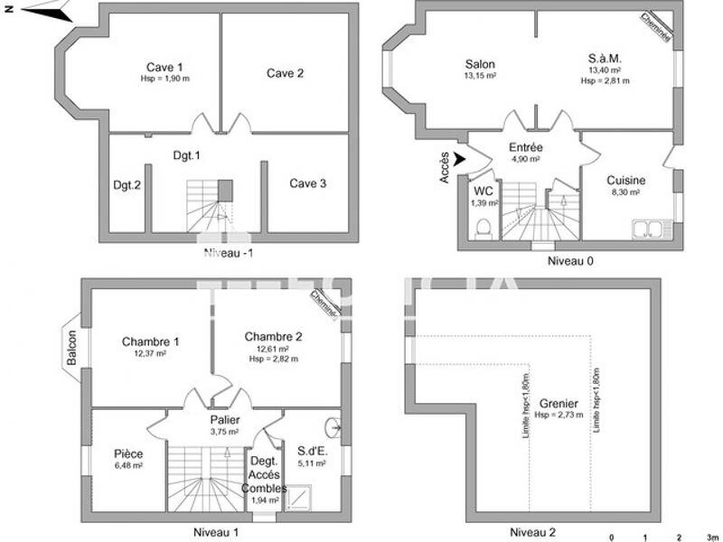 Maison à louer, 77m², CHARLEVILLE MEZIERES