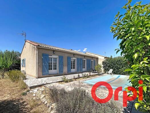 Maison de plain-pied à vendre 390 000 € 4 pièces 3 chambres 90 m² 452 m² de terrain Centre Ville Sud Vendargues 34740