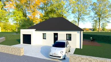Maison de plain-pied à vendre 265 600 € 3 pièces 3 chambres 76 m² 437 m² de terrain Cresserons 14440