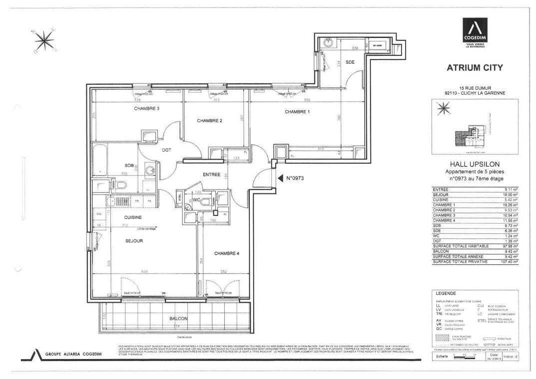 Maison à louer, 98m², CLICHY