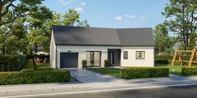 Maison de plain-pied à vendre 231 680 € 5 pièces 3 chambres 90 m² 855 m² de terrain Thérouldeville 76540