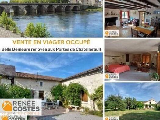 Maison en viager occupé Bouquet 39 650 € 7 pièces 4 chambres 212 m² 11 842 m² de terrain Antoigne Châtellerault 86100