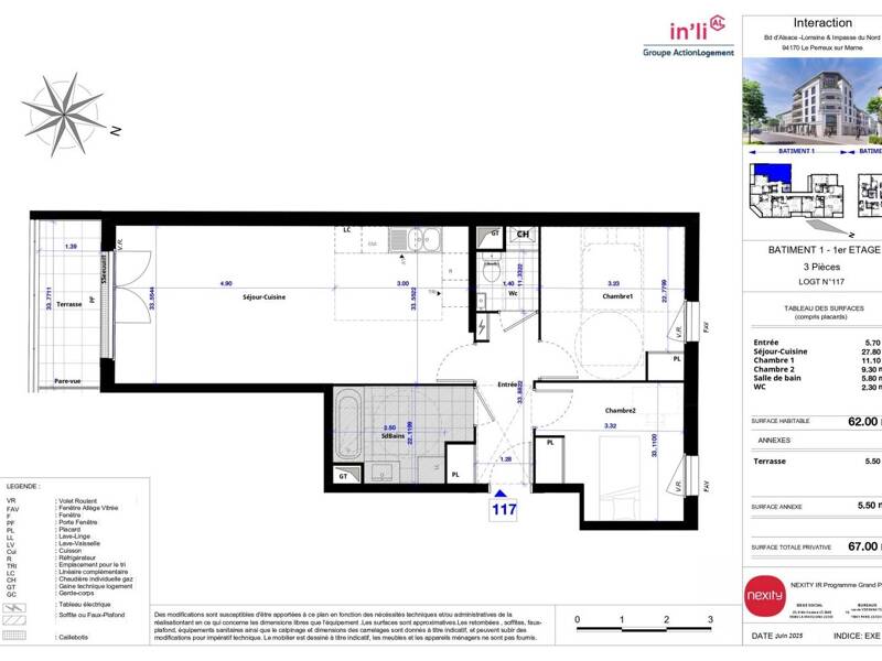 Maison à louer, 62m², LE PERREUX SUR MARNE