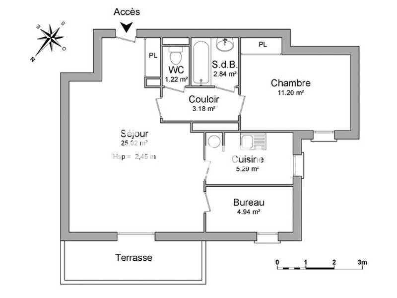 Maison à louer, 54m², GUILHERAND GRANGES