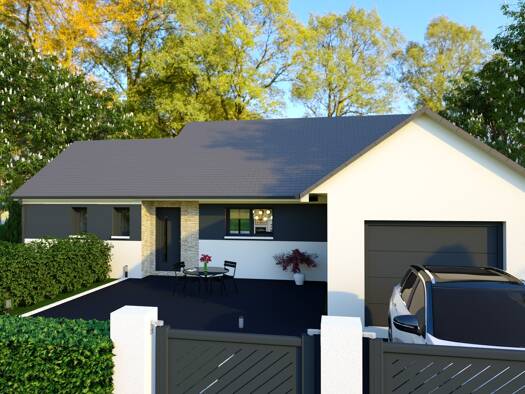 Terrain avec maison neuve à vendre 287 294 € 4 pièces 3 chambres 95 m² 521 m² de terrain Arcenant 21700