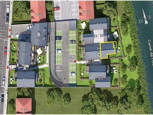 Appartement à vendre - neuf 261 000 € 3 pièces 2 chambres 60,3 m² dès le 31/03/2028 La Corniche-Frot-Saint Faron-Clémenceau Meaux 77100