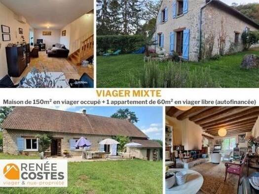 Maison en viager occupé Bouquet 35 900 € 8 pièces 6 chambres 210 m² 3 020 m² de terrain Saint Martin Sud Étampes 91150
