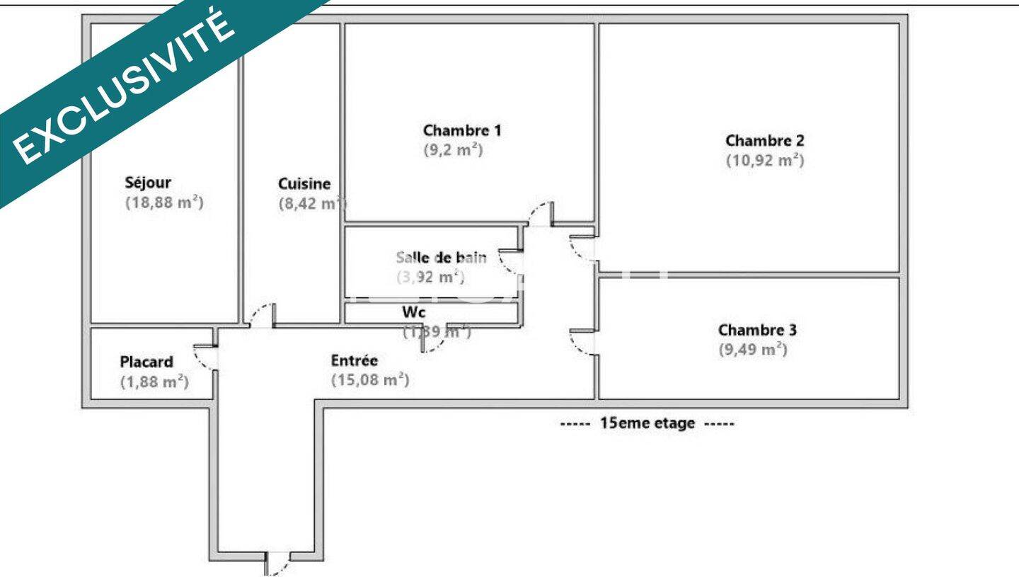 Achat Appartement 4 pièces 80 m² 415000 € Olympiades-Choisy Paris (75013)
