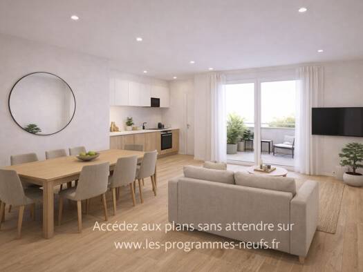 Appartement à vendre - neuf 202 100 € 3 pièces 2 chambres 63,9 m² RDC Quévert 22100