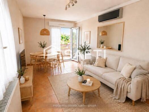Appartement à vendre 295 000 € 2 pièces 1 chambre 49 m² 2ème étage Cinq Cantons-Golf Anglet 64600