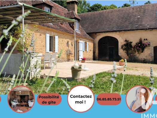Maison à vendre 289 000 € 3 pièces 2 chambres 80 m² 1 800 m² de terrain Saint-Chamassy 24260