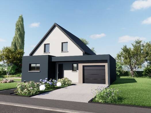 Terrain avec maison neuve à vendre 500 300 € 4 pièces 4 chambres 100 m² 611 m² de terrain Schnersheim 67370