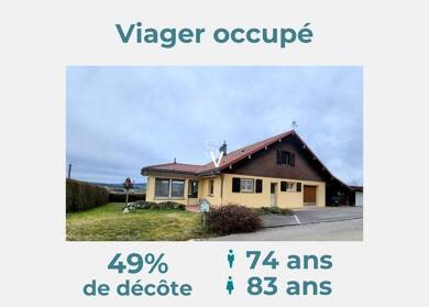 Maison en viager occupé Bouquet 125 600 € 5 pièces 3 chambres 102 m² Val d'Usiers 25520