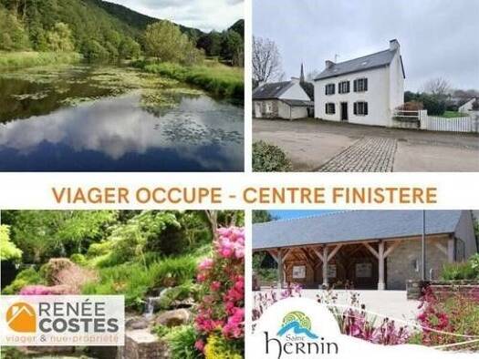 Maison en viager occupé Bouquet 27 612 € 5 pièces 3 chambres 80 m² Ouest Carhaix-Plouguer 29270