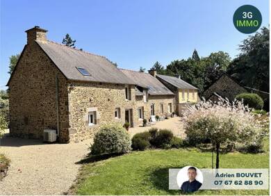 Maison à vendre 431 600 € 5 pièces 4 chambres 172 m² 3 966 m² de terrain Plerguer 35540