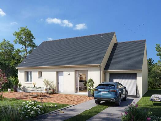 Terrain avec maison neuve à vendre 221 000 € 2 chambres 70 m² 320 m² de terrain Le Temple-de-Bretagne 44360
