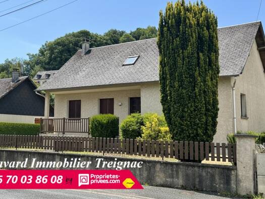 Maison à vendre 149 800 € 6 pièces 3 chambres 120 m² 853 m² de terrain Treignac 19260