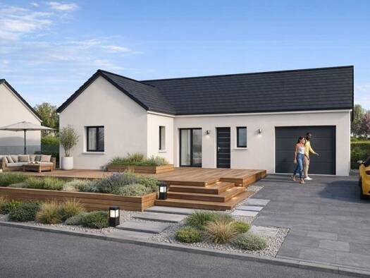 Maison de plain-pied à vendre - neuf 192 000 € 3 pièces 2 chambres 69 m² 300 m² de terrain Larche 19600