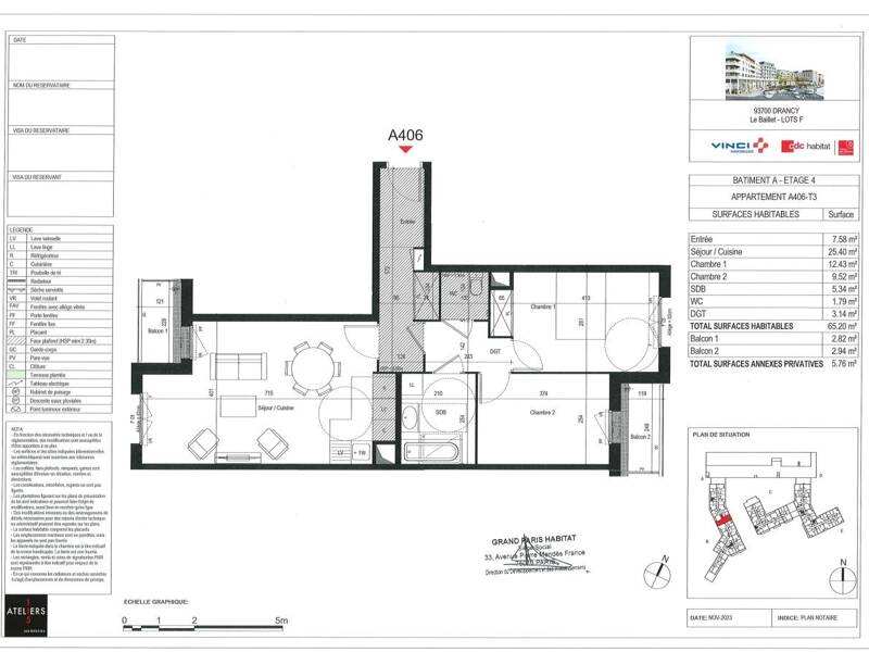 Maison à louer, 65m², DRANCY