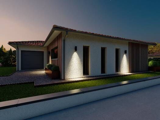 Terrain avec maison neuve à vendre 195 000 € 3 pièces 2 chambres 76 m² 3 700 m² de terrain Urbain Terrasson-Lavilledieu 24120