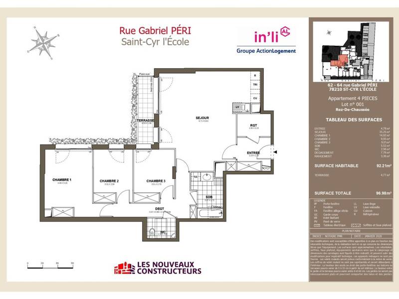 Maison à louer, 92m², SAINT CYR L'ECOLE